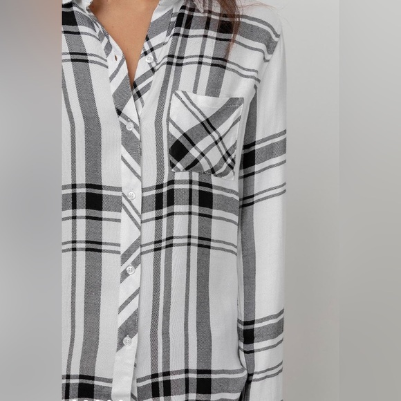 NWOT Rails collard plaid Hunter shirt - Picture 2 of 9